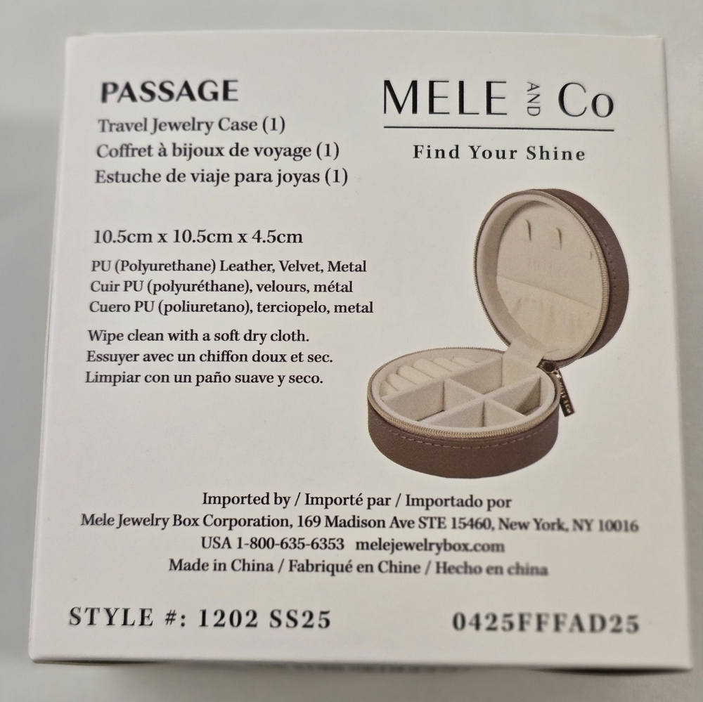 Mele & Co Traveling Jewelry Case